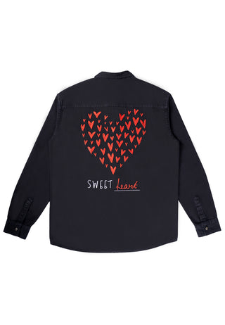 Veste en Jean Brodée "Sweetheart"