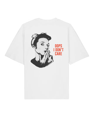 T-shirt Oversize "Oops I Don"t Care" - Mira Paris
