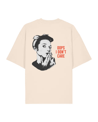 T-shirt Oversize "Oops I Don"t Care" - Mira Paris