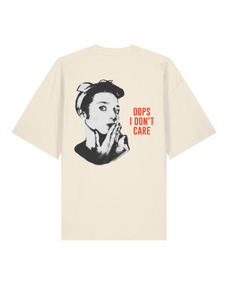 T-shirt Oversize "Oops I Don"t Care" - Mira Paris