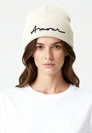 Beanie Classic Brodé "Amour"