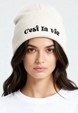 Beanie Classic Brodé "C'est La Vie"