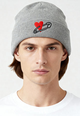 Beanie Classic Brodé "Coeur Pins"