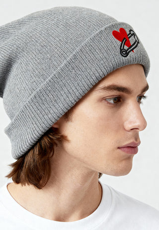 Beanie Classic Brodé "Coeur Pins"