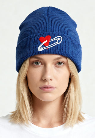 Beanie Classic Brodé "Coeur Pins"