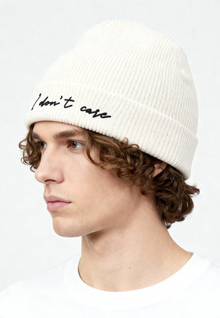 Beanie Classic Brodé "I Don't Care"
