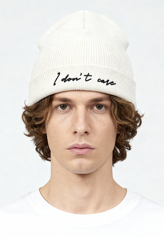 Beanie Classic Brodé "I Don't Care"