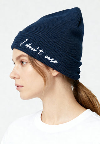 Beanie Classic Brodé "I Don't Care"