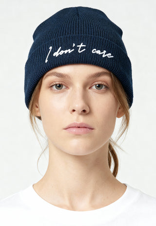 Beanie Classic Brodé "I Don't Care"