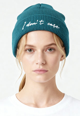 Beanie Classic Brodé "I Don't Care"