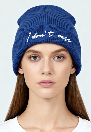 Beanie Classic Brodé "I Don't Care"