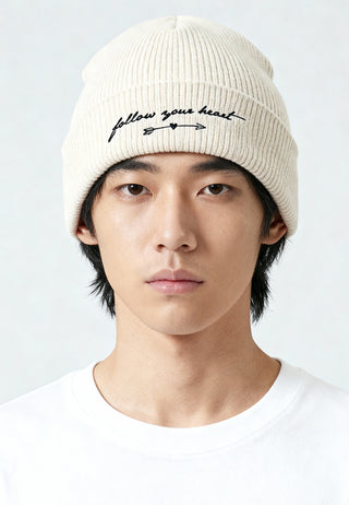 Beanie Classic Brodé "Follow Your Heart"
