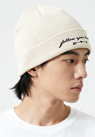 Beanie Classic Brodé "Follow Your Heart"