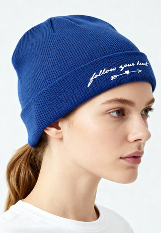 Beanie Classic Brodé "Follow Your Heart"