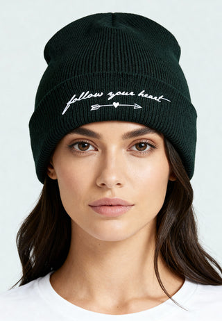 Beanie Classic Brodé "Follow Your Heart"