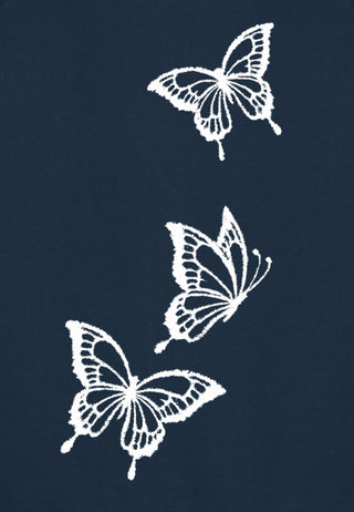 Hoodie Raglan Brodé "Butterflies"