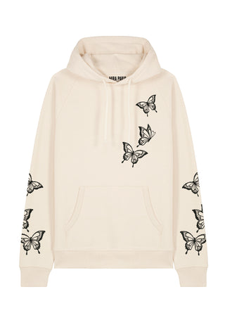 Hoodie Raglan Brodé "Butterflies"