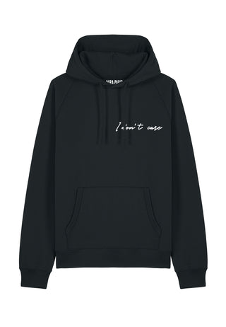 Hoodie Raglan Brodé "I Don't Care"