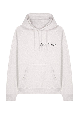 Hoodie Raglan Brodé "I Don't Care"