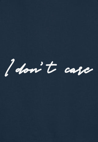Hoodie Raglan Brodé "I Don't Care"