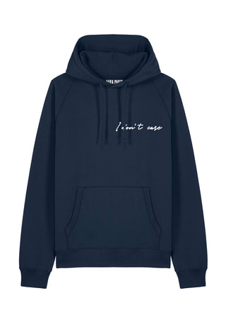 Hoodie Raglan Brodé "I Don't Care"