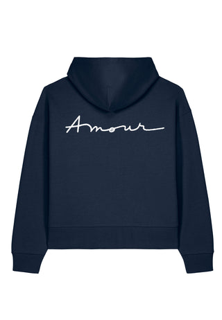 Hoodie Boxy Brodé "Amour"
