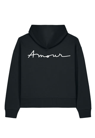 Hoodie Boxy Brodé "Amour"