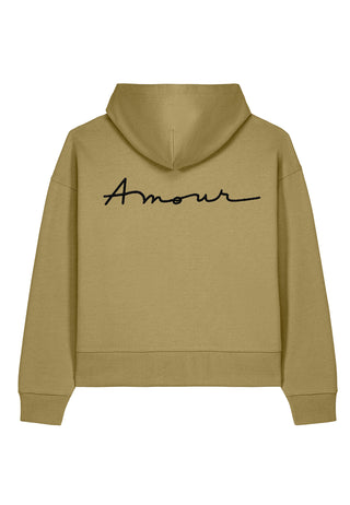 Hoodie Boxy Brodé "Amour"