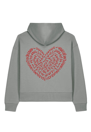 Hoodie Boxy Brodé "Corazon"