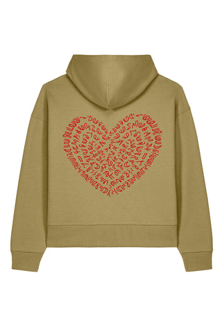 Hoodie Boxy Brodé "Corazon"