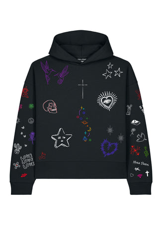 Hoodie Boxy "Flash Tattoo 1"