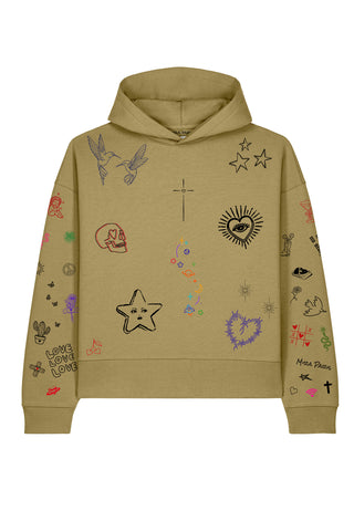 Hoodie Boxy "Flash Tattoo 1"