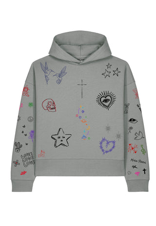 Hoodie Boxy "Flash Tattoo 1"