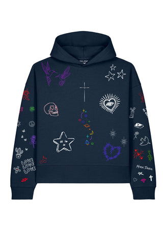Hoodie Boxy "Flash Tattoo 1"