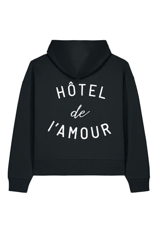 Hoodie Boxy Brodé "Hôtel de l’Amour"