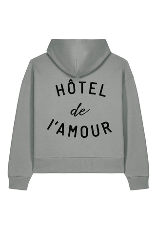 Hoodie Boxy Brodé "Hôtel de l’Amour"