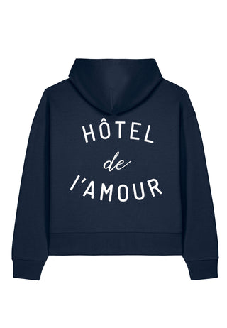 Hoodie Boxy Brodé "Hôtel de l’Amour"