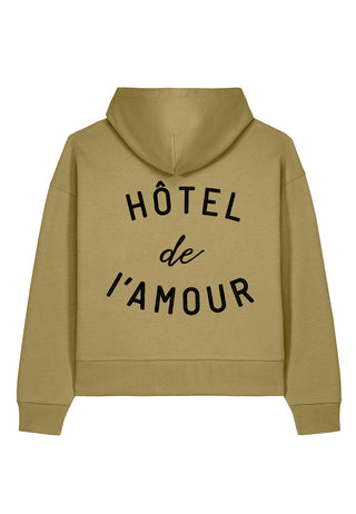 Hoodie Boxy Brodé "Hôtel de l’Amour"