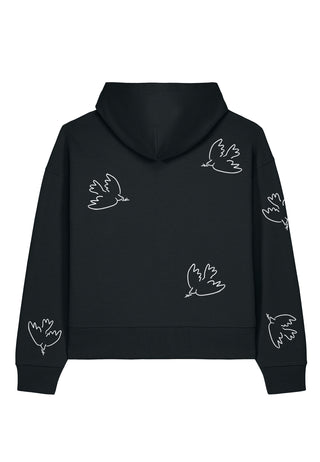 Hoodie Boxy Brodé "Liberté"