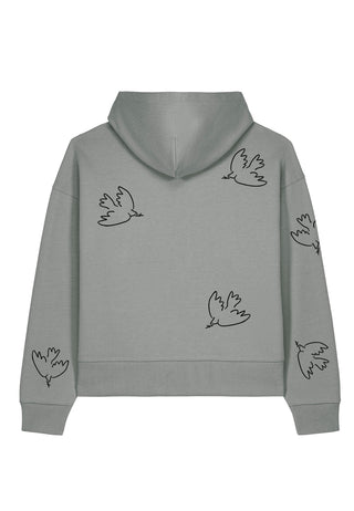 Hoodie Boxy Brodé "Liberté"