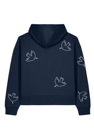 Hoodie Boxy Brodé "Liberté"