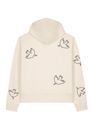Hoodie Boxy Brodé "Liberté"