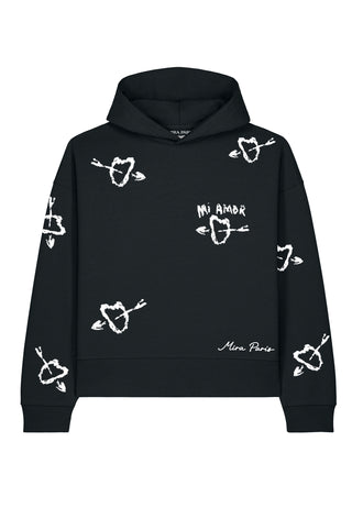 Hoodie Boxy Brodé "Mi Amor"