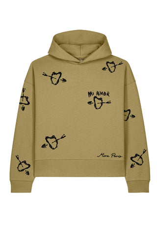 Hoodie Boxy Brodé "Mi Amor"