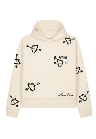 Hoodie Boxy Brodé "Mi Amor"