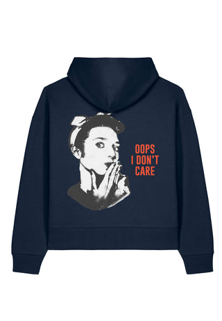Hoodie Boxy "Oops I Don't Care"
