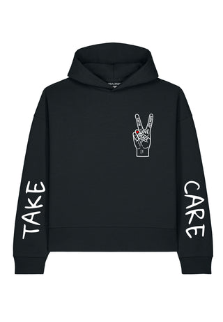 Hoodie Boxy Brodé "Take Care"