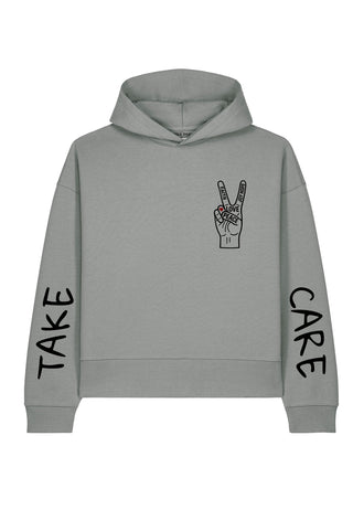 Hoodie Boxy Brodé "Take Care"