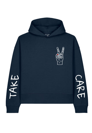 Hoodie Boxy Brodé "Take Care"