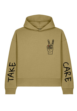 Hoodie Boxy Brodé "Take Care"